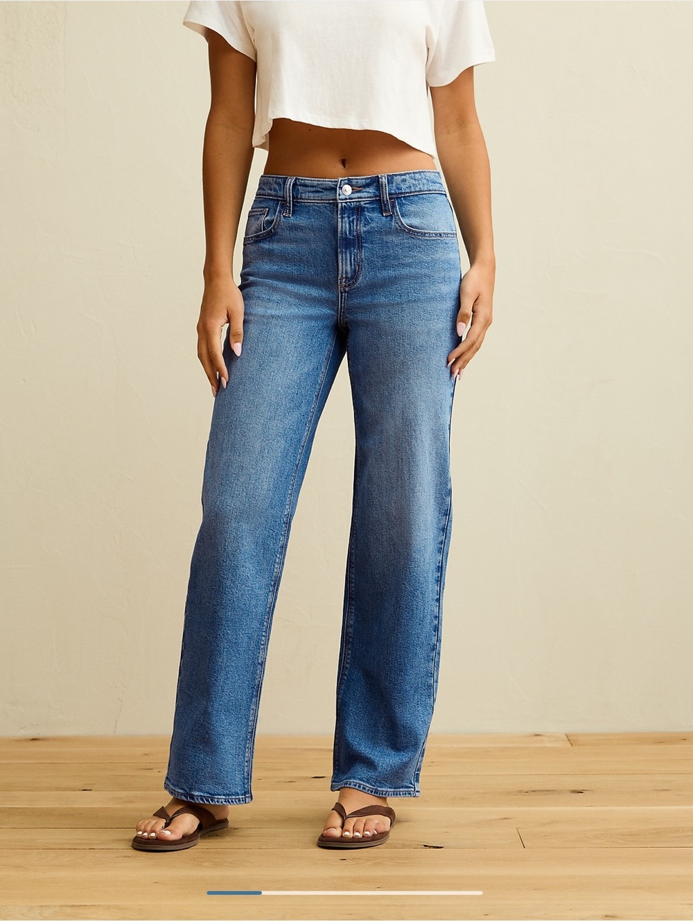 American Eagle Medium Wash High Waisted Stovepipe Jeans